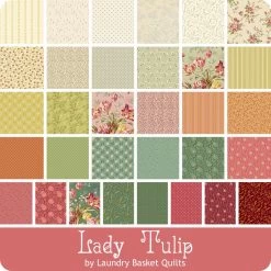 Lady Tulip 2.5" StripsLaundry Basket Quilts For Andover Fabrics -Fabric Sewing Store ladytulip ydg 900 1 1 1 1
