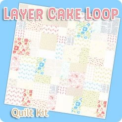 Layer Cake Loop Quilt KitFeaturing Linen Cupboard By Fig Tree Quilts -Fabric Sewing Store layercakeloop linencupboard kit cs