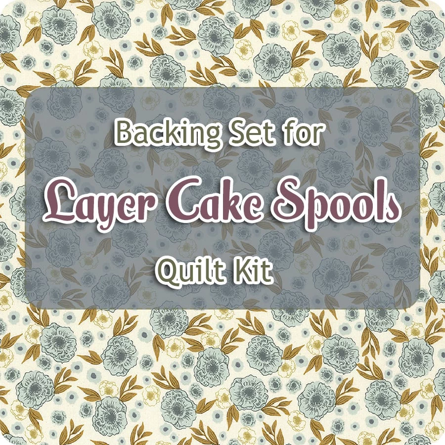 Backing Set For Layer Cake Spools Quilt Kit4 Yards Of SKU# 45544-11 1 Backing Set For Layer Cake Spools Quilt Kit4 Yards Of SKU# 45544-11