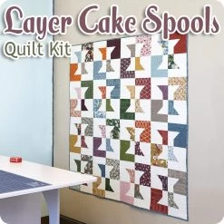 Layer Cake Spools Quilt KitFeaturing Slow Stroll By Fancy That Design House