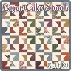 Layer Cake Spools Quilt KitFeaturing Slow Stroll By Fancy That Design House -Fabric Sewing Store layercakespools top cs