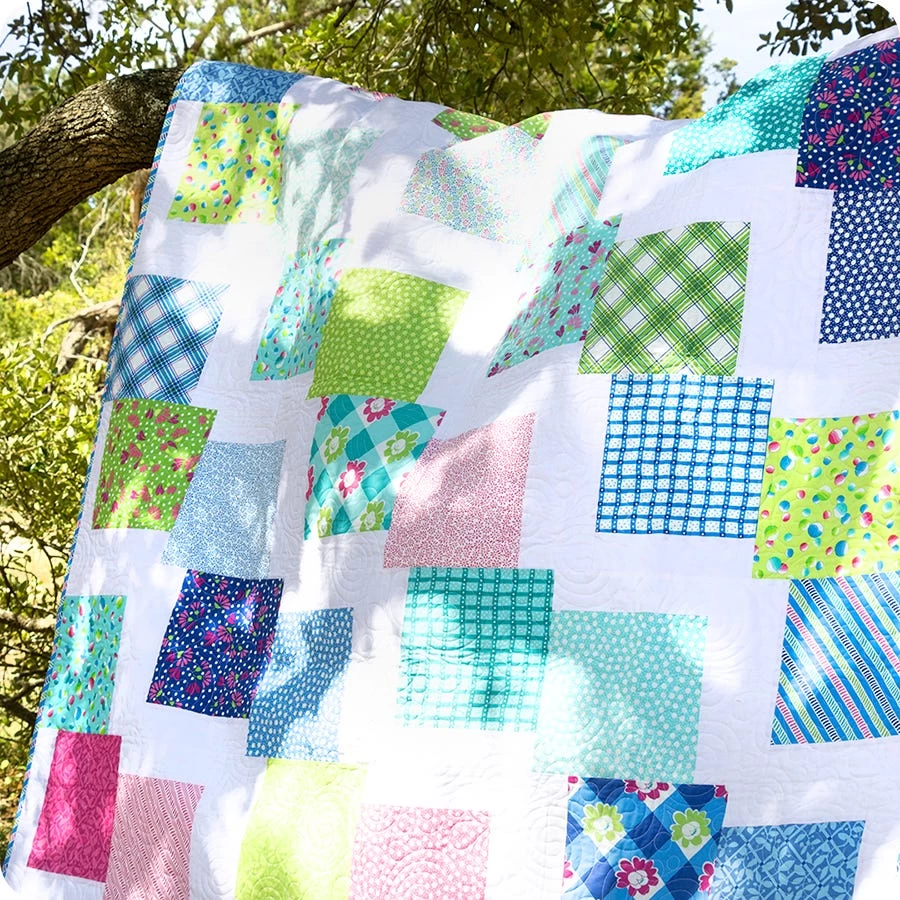 Layer Cake Tumble Quilt KitFeaturing Picnic Pop By Me & My Sister Designs 3 Layer Cake Tumble Quilt KitFeaturing Picnic Pop By Me & My Sister Designs - Image 3