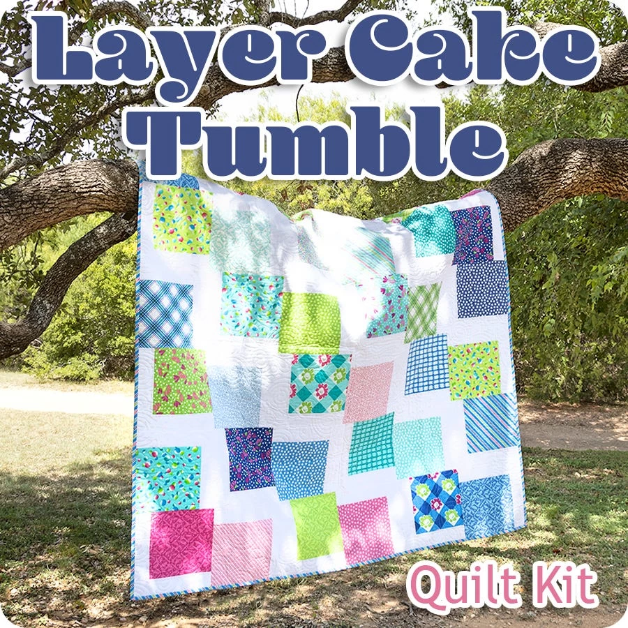 Layer Cake Tumble Quilt KitFeaturing Picnic Pop By Me & My Sister Designs 1 Layer Cake Tumble Quilt KitFeaturing Picnic Pop By Me & My Sister Designs