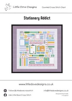 Stationery Addict Cross Stitch PatternLittle Dove Designs