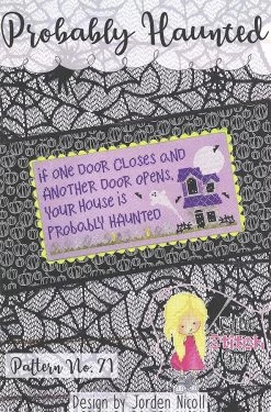 Probably Haunted Cross Stitch PatternLittle Stitch Girl