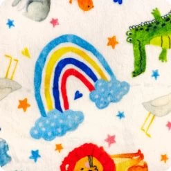 Lullaby Animal Crackers Quilt KitFeaturing Cuddle Fabric By Shannon Fabrics -Fabric Sewing Store lullabyanimalcrackers cu4