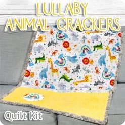 Lullaby Animal Crackers Quilt KitFeaturing Cuddle Fabric By Shannon Fabrics