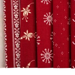 Memories In Redwork Half Yard BundleStacy West For Henry Glass Fabrics -Fabric Sewing Store memoriesinredworkhyb cu4
