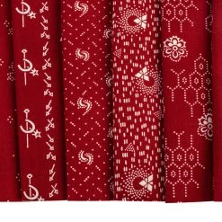Memories In Redwork Half Yard BundleStacy West For Henry Glass Fabrics -Fabric Sewing Store memoriesinredworkhyb cu5