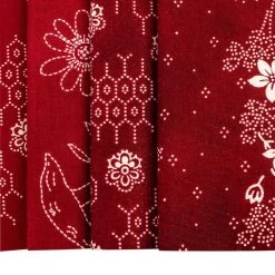 Memories In Redwork Half Yard BundleStacy West For Henry Glass Fabrics -Fabric Sewing Store memoriesinredworkhyb cu6