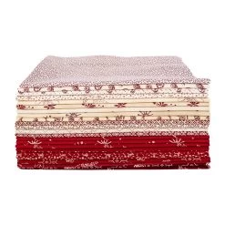 Memories In Redwork Half Yard BundleStacy West For Henry Glass Fabrics -Fabric Sewing Store memoriesinredworkhyb front