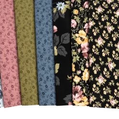 Midnight Garden Half Yard BundleGerri Robinson For Riley Blake Designs -Fabric Sewing Store midnight garden cu5 1 2