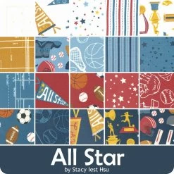 All Star Charm PackStacy Iest Hsu For Moda Fabrics -Fabric Sewing Store moda allstar precut cs 5