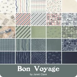 Bon Voyage Charm PackJanet Clare For Moda Fabrics -Fabric Sewing Store moda bonvoyage ydg 900 1 3