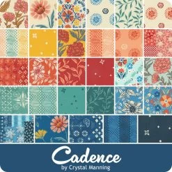 Cadence Jelly RollCrystal Manning For Moda Fabrics -Fabric Sewing Store moda cadence ydg cs 3