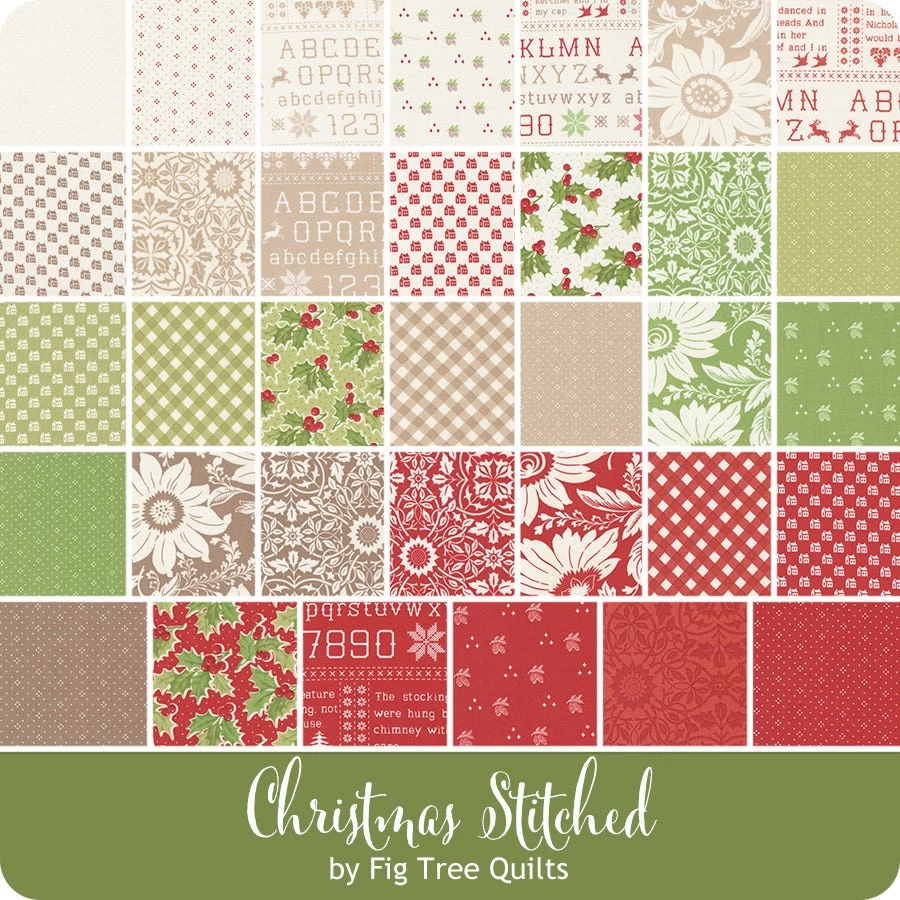 Christmas Stitched Honey BunFig Tree Quilts For Moda Fabrics 8 Christmas Stitched Honey BunFig Tree Quilts For Moda Fabrics - Image 8