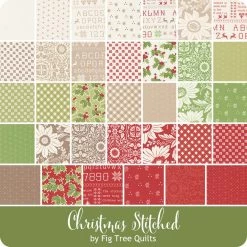 Christmas Stitched Fat Eighth BundleFig Tree Quilts For Moda Fabrics 13 Christmas Stitched Fat Eighth BundleFig Tree Quilts For Moda Fabrics -Fabric Sewing Store moda christmasstitched precut 900