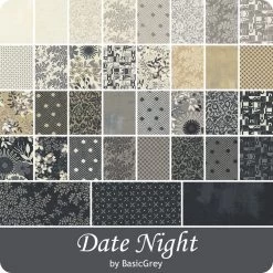 Date Night Fat Eighth BundleBasicGrey For Moda Fabrics -Fabric Sewing Store moda datenight ydg cs
