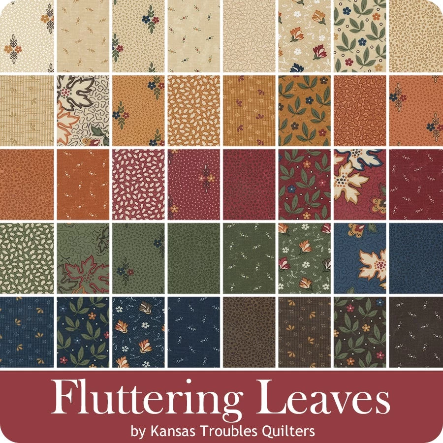 Fluttering Leaves Fat Eighth BundleKansas Troubles Quilters For Moda Fabrics 10 Fluttering Leaves Fat Eighth BundleKansas Troubles Quilters For Moda Fabrics - Image 10