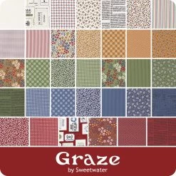 Graze Fat Eighth BundleSweetwater For Moda Fabrics -Fabric Sewing Store moda graze ydg cs 1