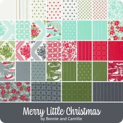 Merry Little Christmas Layer CakeBonnie & Camille For Moda Fabrics -Fabric Sewing Store moda merrylittlechristmas ydg 900