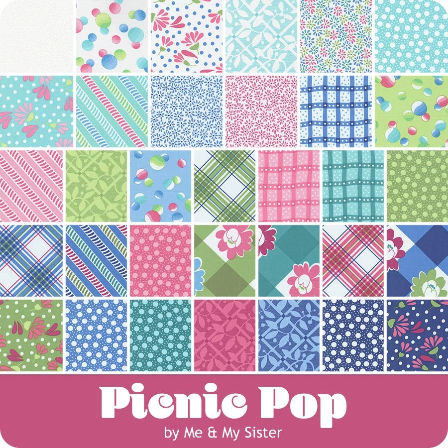Picnic Pop Half Yard BundleMe & My Sister Designs For Moda Fabrics 11 Picnic Pop Half Yard BundleMe & My Sister Designs For Moda Fabrics - Image 11