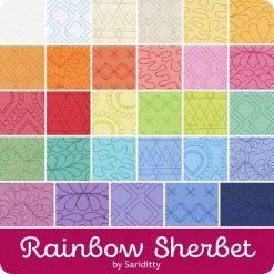 Rainbow Sherbet Fat Eighth BundleSariditty For Moda Fabrics 15 Rainbow Sherbet Fat Eighth BundleSariditty For Moda Fabrics -Fabric Sewing Store moda rainbowsherbet ydg cs 1 1