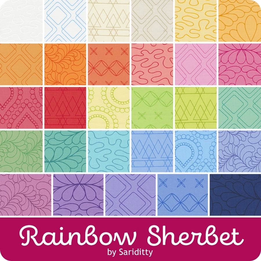 Rainbow Sherbet Fat Eighth BundleSariditty For Moda Fabrics 8 Rainbow Sherbet Fat Eighth BundleSariditty For Moda Fabrics - Image 8