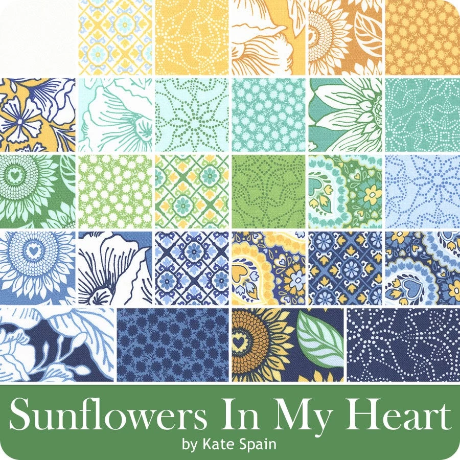 Sunflowers In My Heart Jelly RollKate Spain For Moda Fabrics 3 Sunflowers In My Heart Jelly RollKate Spain For Moda Fabrics - Image 3