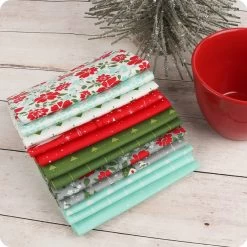 Merry Little Christmas Petite Fat Quarter BundleCurated By Fat Quarter Shop 16 Merry Little Christmas Petite Fat Quarter BundleCurated By Fat Quarter Shop -Fabric Sewing Store moda 0622 styled 2