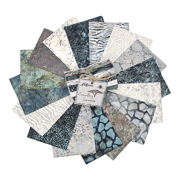 CongoBay Batiks Slate Fat Quarter BundleMcKenna Ryan For Hoffman Fabrics 2 CongoBay Batiks Slate Fat Quarter BundleMcKenna Ryan For Hoffman Fabrics - Image 2