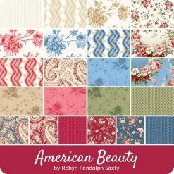 American Beauty 2.5" StripsRobyn Pandolph Saxty For Maywood Studio -Fabric Sewing Store mw americanbeauty ydg 900 2
