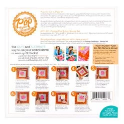 Orange Pop Rulers Square SetKimberbell #KDTL101 -Fabric Sewing Store orangepop back 2