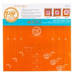 Orange Pop Rulers Square SetKimberbell #KDTL101 -Fabric Sewing Store orangepop front 2