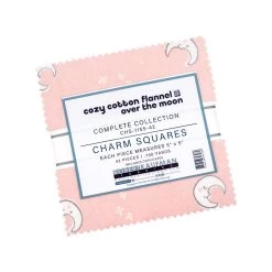 Cozy Cotton Flannel: Over The Moon Charm PackStudio RK For Robert Kaufman Fabrics