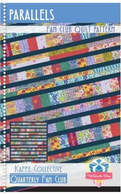 February 2023 Kaffe Collective Quarterly Fan ClubExclusively Available At Fat Quarter Shop -Fabric Sewing Store parallels patterncover