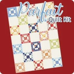 Parfait Quilt KitFeaturing Fruit Cocktail By Fig Tree Quilts -Fabric Sewing Store parfait top cs