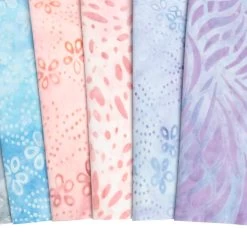 Pastel Petals Artisan Batiks 10" SquaresLunn Studios For Robert Kaufman Fabrics -Fabric Sewing Store pastel petals artisan cu6 2