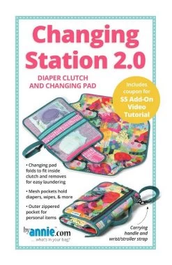 Changing Station 2.0 Diaper Clutch And Changing Pad Sewing PatternByAnnie #PBA-255-2