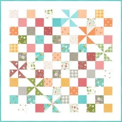 Pinwheel Surprise Quilt KitFeaturing Bountiful Blooms By Sherri & Chelsi -Fabric Sewing Store pinwheelsurprise 56.5x56.5 2