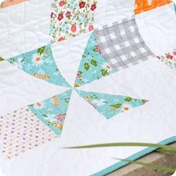 Pinwheel Surprise Quilt KitFeaturing Bountiful Blooms By Sherri & Chelsi -Fabric Sewing Store pinwheelsurprise cu2