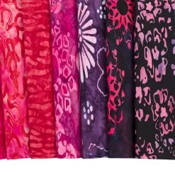 Plumrose Batiks Fat Quarter BundleJacqueline De Jonge For Anthology Fabrics -Fabric Sewing Store plumrose batiks cu2