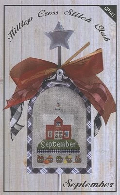 September Hilltop Club Cross Stitch PatternPine Mountain Designs