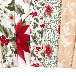 Poinsettia Plaza Jolly Bar3 Sisters For Moda Fabrics -Fabric Sewing Store poinsettia plaza cu2 13