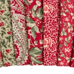 Poinsettia Plaza Fat Eighth Bundle3 Sisters For Moda Fabrics -Fabric Sewing Store poinsettia plaza cu5 9