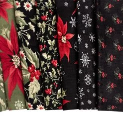Poinsettia Plaza Jolly Bar3 Sisters For Moda Fabrics -Fabric Sewing Store poinsettia plaza cu7 13