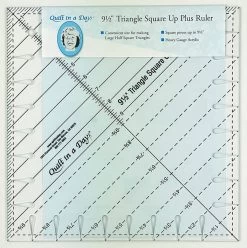 9.5" Triangle Square Up PLUS RulerQuilt In A Day #QD2060 -Fabric Sewing Store qd2060