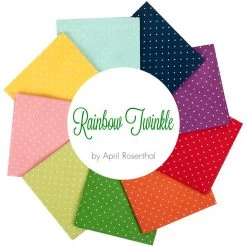 Rainbow Twinkle Fat Quarter BundleApril Rosenthal For Moda Fabrics
