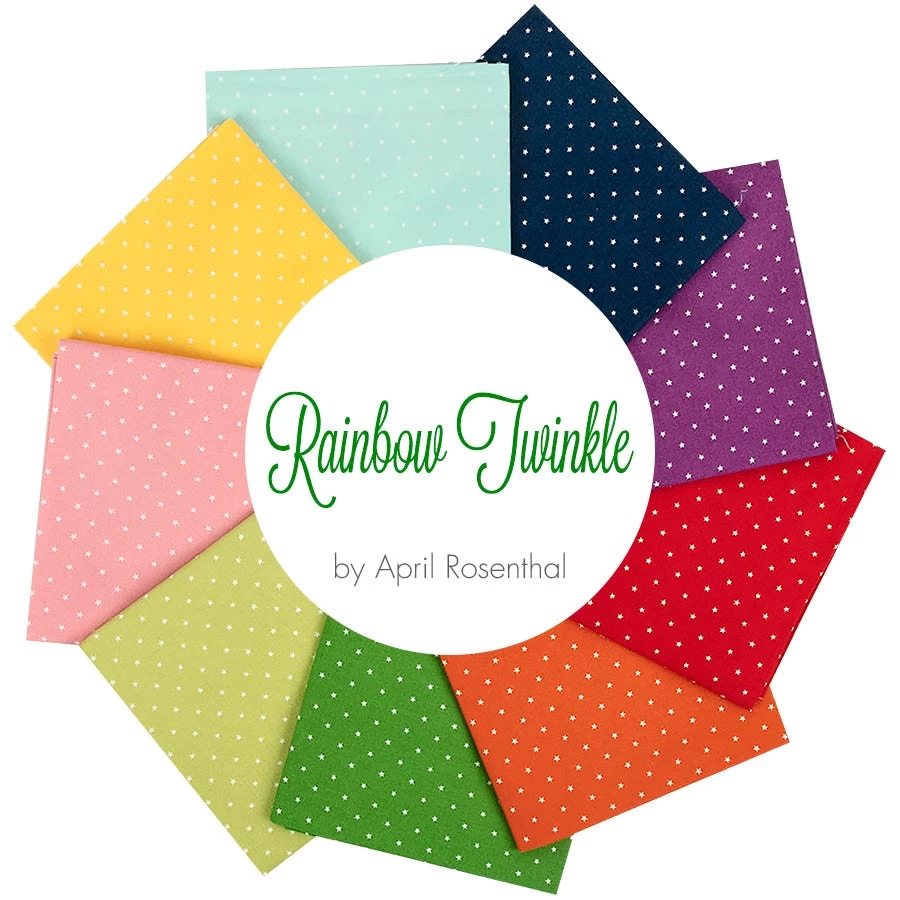 Rainbow Twinkle Fat Quarter BundleApril Rosenthal For Moda Fabrics 1 Rainbow Twinkle Fat Quarter BundleApril Rosenthal For Moda Fabrics