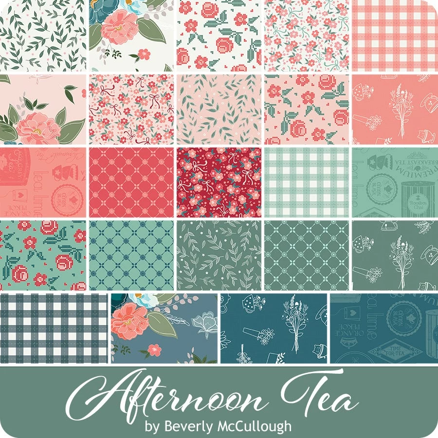 Afternoon Tea 2.5" Rolie PolieBeverly McCullough For Riley Blake Designs 1 Afternoon Tea 2.5" Rolie PolieBeverly McCullough For Riley Blake Designs
